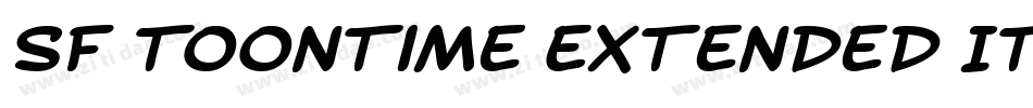 SF Toontime Extended Italic字体转换